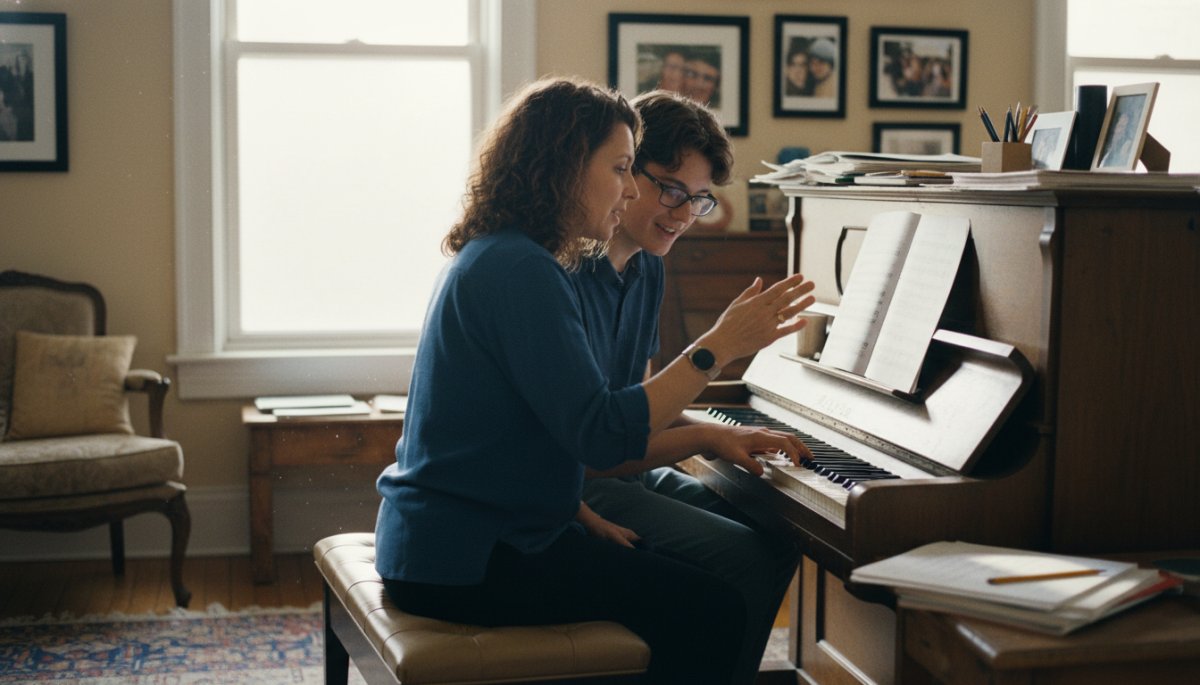 音楽教育とコーチングを融合させた静岡のピアノ教室の指導風景