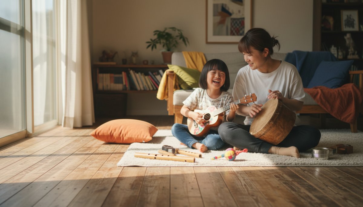家庭での音楽遊びと親子の触れ合い