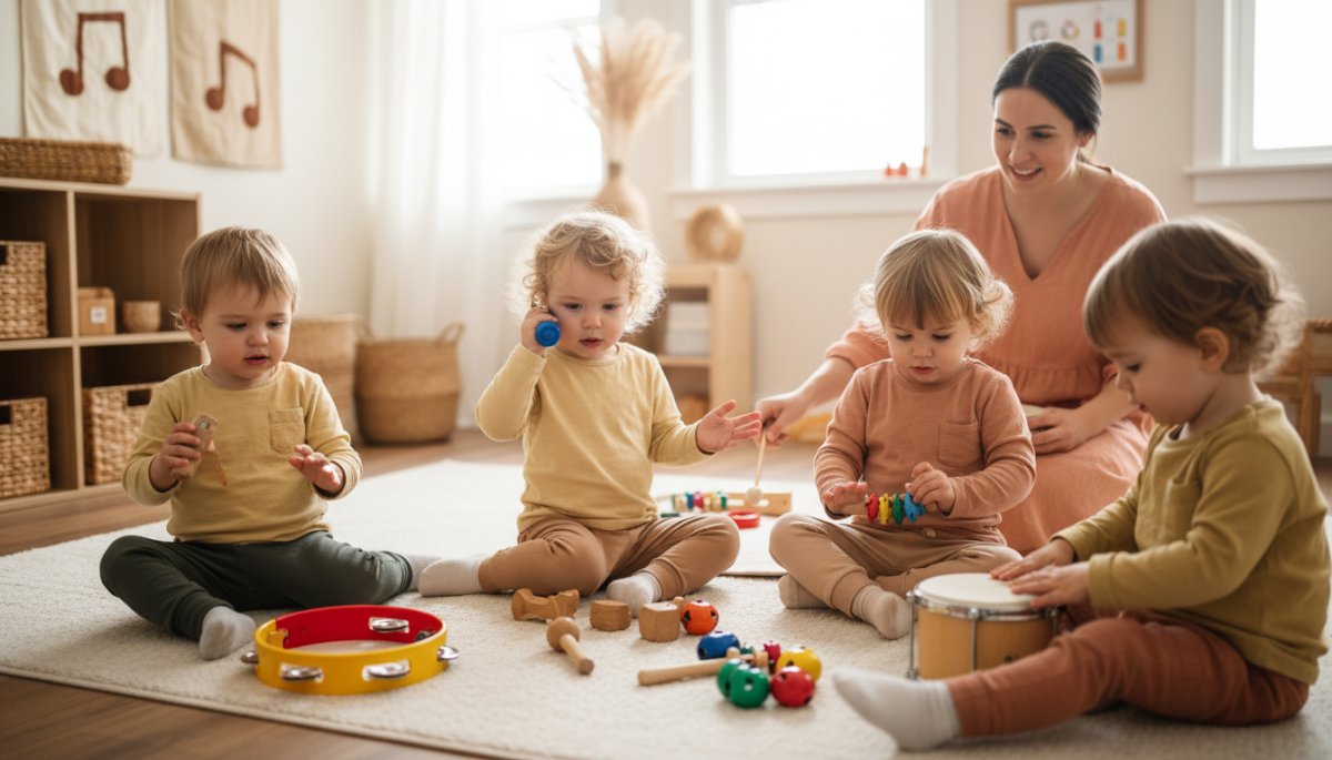 幼児期の音楽遊びと情操教育の実践風景