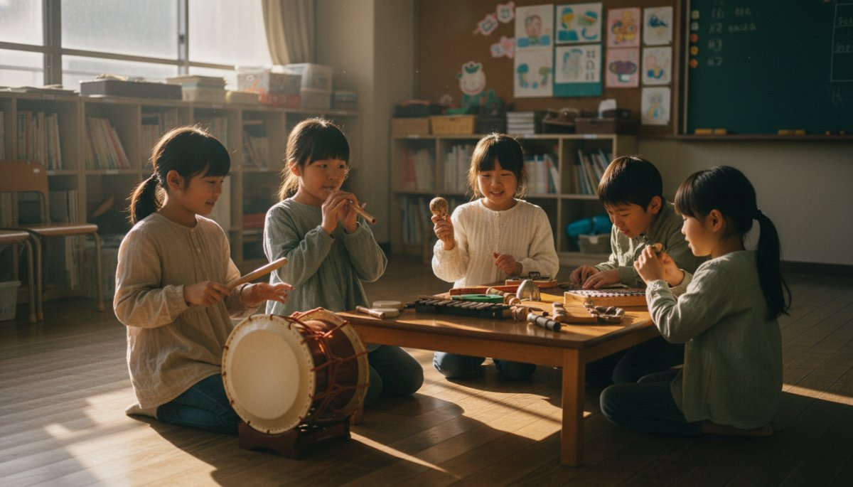 子どもの創造性を育む音楽教育の様子