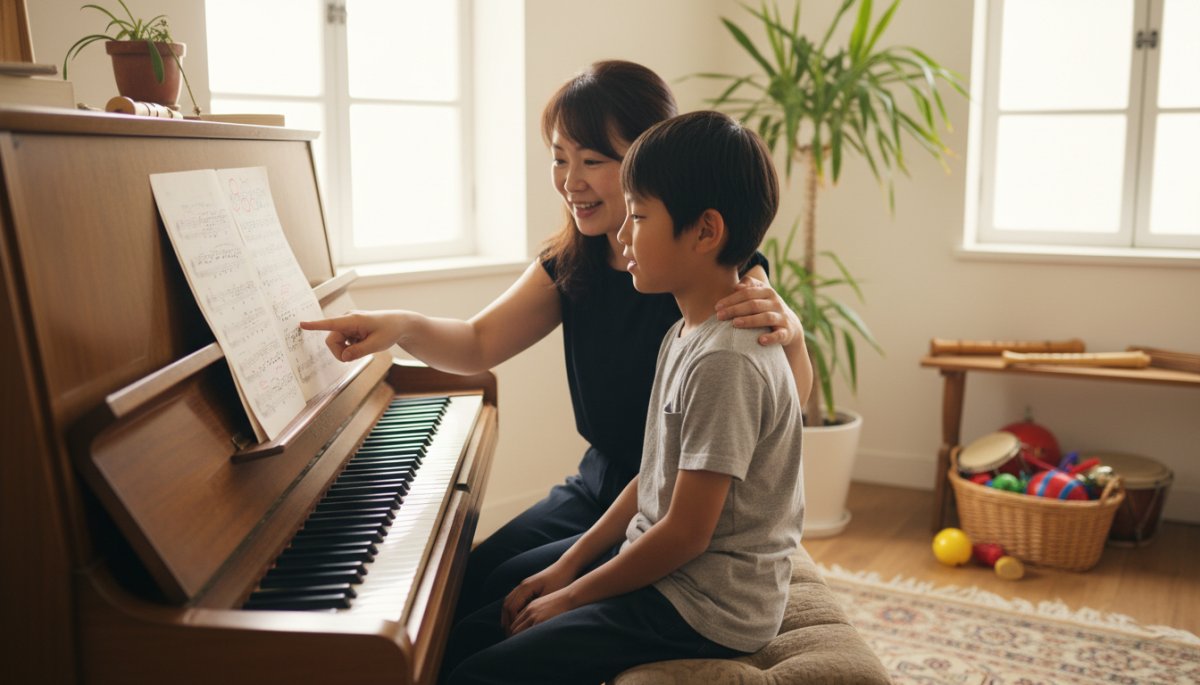 個性を活かした音楽レッスンの様子