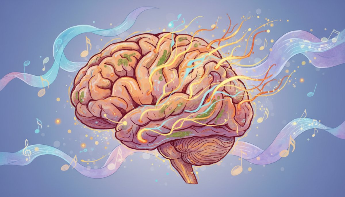 音楽学習で脳が活性化する様子