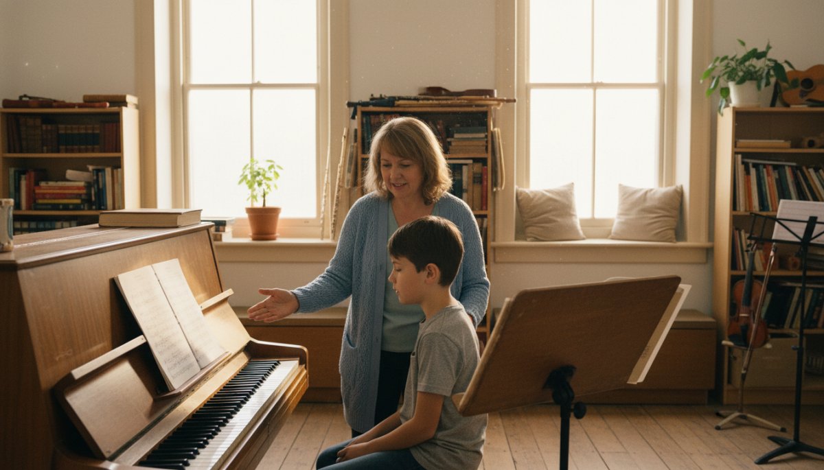 音楽教室のレッスン風景