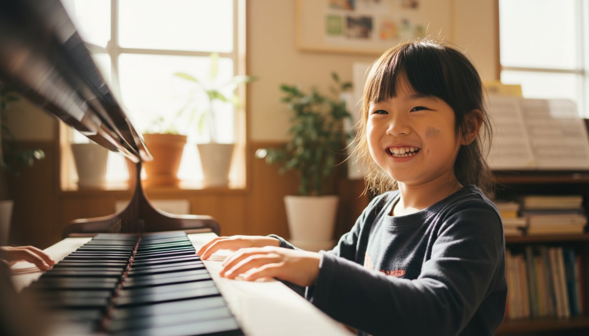 ピアノを楽しむ子どもの笑顔と成長