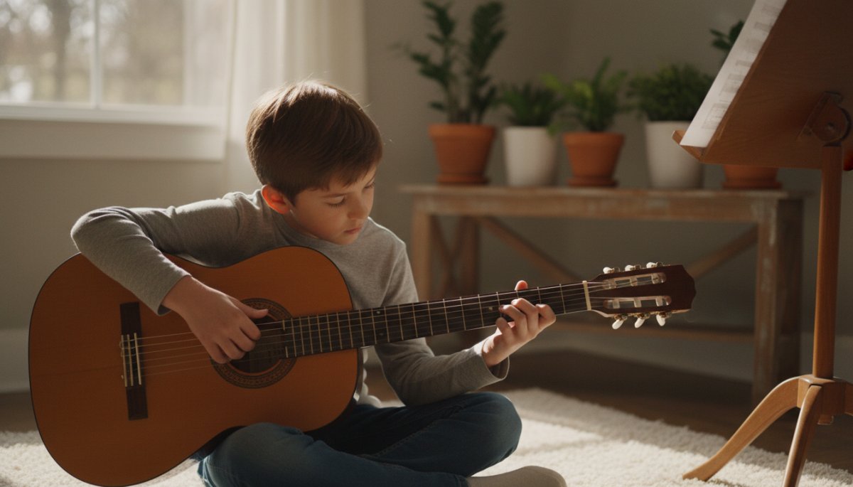 楽器演奏を楽しむ子どもの様子