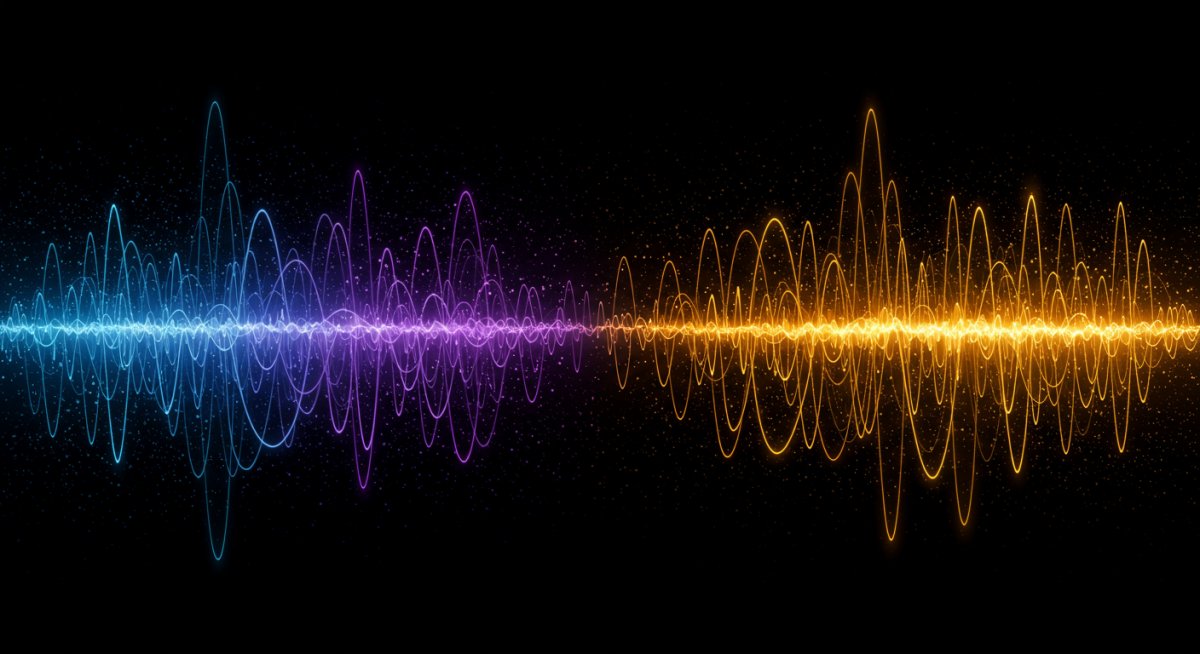 音楽と脳波の同期を表す視覚的イメージ