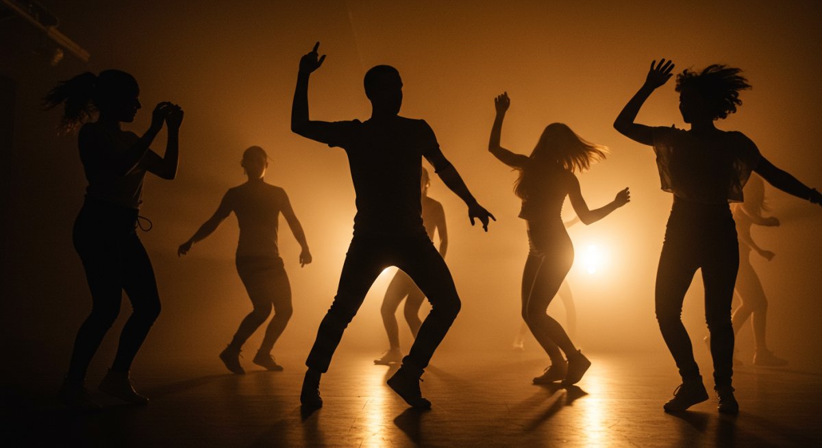 音楽に合わせた身体表現