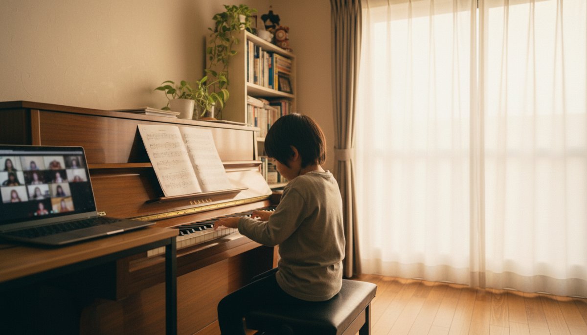 オンライン練習室 音楽教育 自主性 子ども