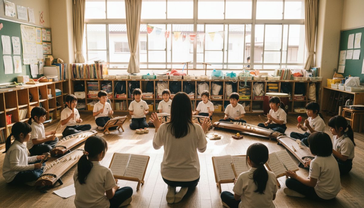 音楽を通じて自己表現する子どもたち
